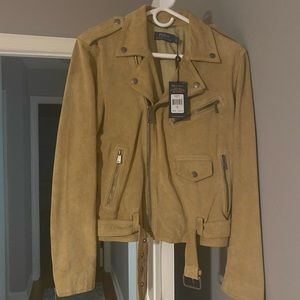 NWT Polo Ralph Lauren Suede Moto Jacket